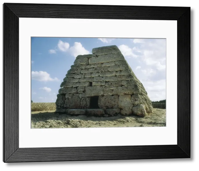 Framed Print : Naveta d'es Tudons. 2000 -1500 BC. SPAIN. MENORCA. Ciutadella de Menorca. Bronze Age. Talaiotic Culture. Architecture. AISA / Everett Collection**US SALES ONLY** Framed Print : Naveta d'es Tudons. 2000 -1500 BC. SPAIN. MENORCA. Ciutadella de Menorca. Bronze Age. Talaiotic Culture. Architecture. AISA / Everett Collection**US SALES ONLY**
