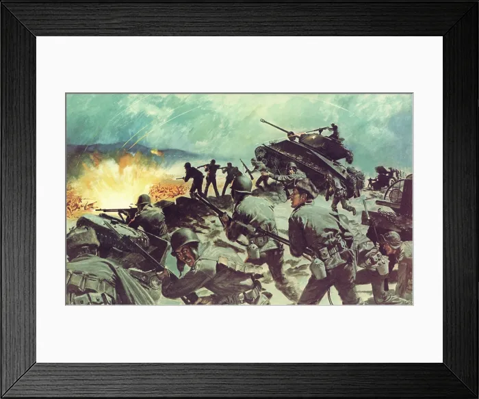 Framed Print : Battle of Chipyong-ni halted the North Korean / Chinese army's invasion of South Korea. 290, 000 Communist troops were stopped by 400, 000 UN troops on Feb. 13-15, 1951. U.S Framed Print : Battle of Chipyong-ni halted the North Korean / Chinese army's invasion of South Korea. 290, 000 Communist troops were stopped by 400, 000 UN troops on Feb. 13-15, 1951. U.S
