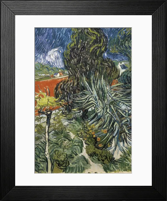 Framed Print : GOGH, Vincent van (1853-1890). The Garden of Doctor Gachet at Auvers-sur-Oise (Le jardin du docteur. 1890. Work paitned on the 27th May 1890. Post-Impressionism. Oil on canvas)