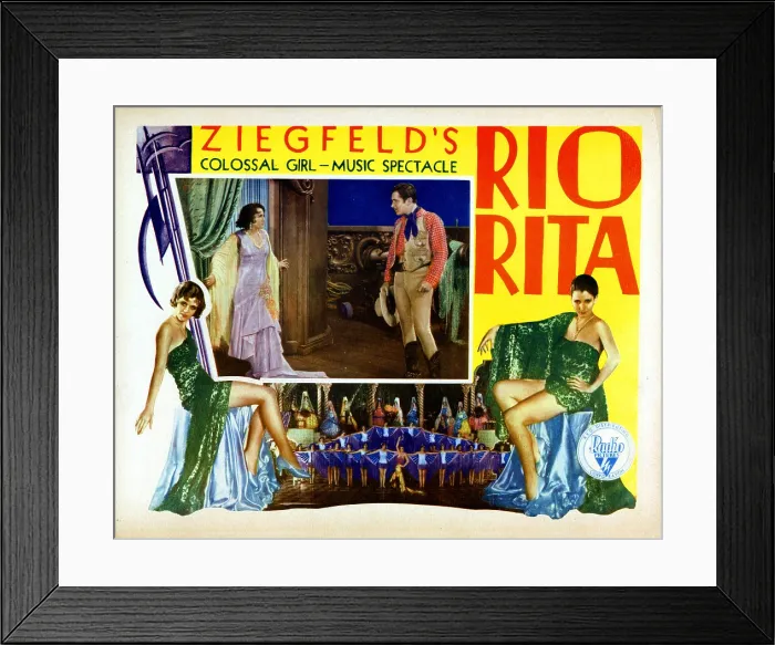 Framed Print : RIO RITA, from left, inset, Bebe Daniels, John Boles, 1929 Framed Print : RIO RITA, from left, inset, Bebe Daniels, John Boles, 1929