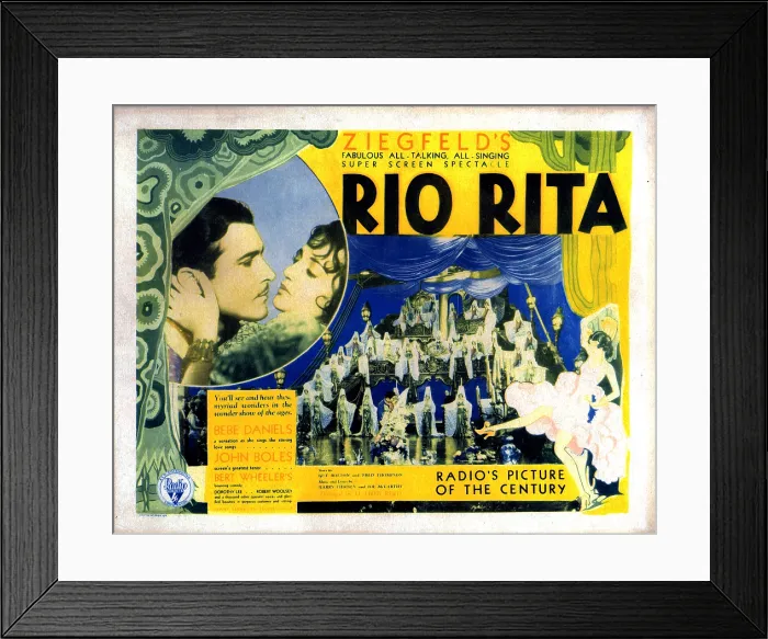 Framed Print : RIO RITA, from left, John Boles, Bebe Daniels, 1929