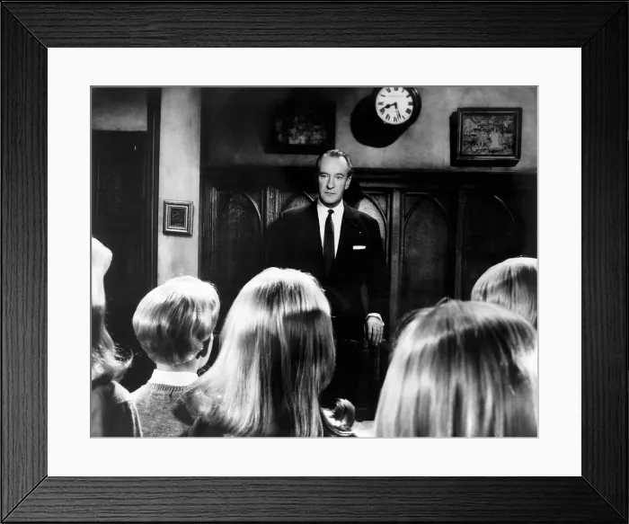 Framed Print : VILLAGE OF THE DAMNED, George Sanders, 1960 Framed Print : VILLAGE OF THE DAMNED, George Sanders, 1960