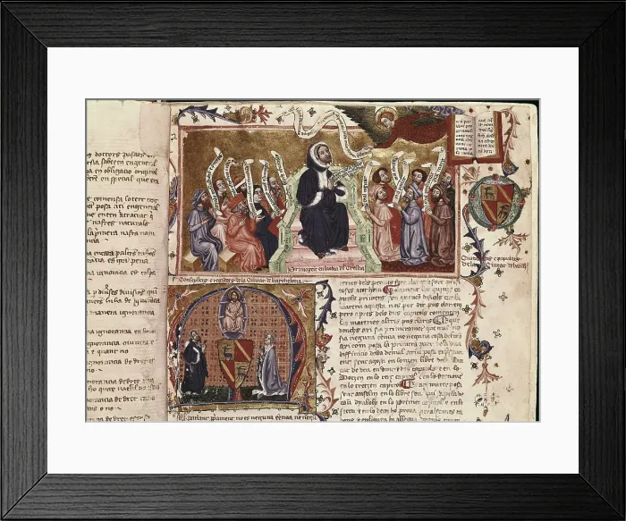 Framed Print : EIXIMENIS, Francesc (1327-1409). 'Lo Cresti' (The Christian). Third Book, where the evil and the sin are analyzed