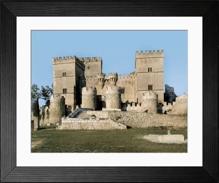 Framed Print : SPAIN. CASTILE AND LEON. PALENCIA. Ampudia. Castle (15 th c.). South faade. Architecture. AISA / Everett Collection**US SALES ONLY**