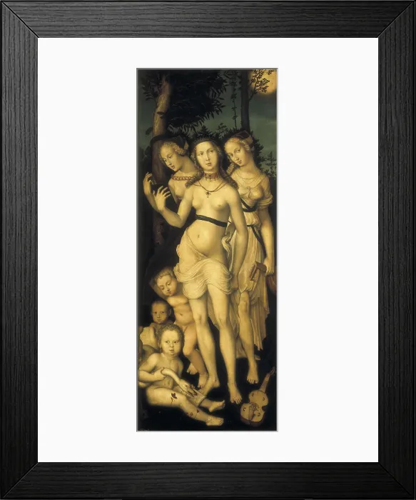 Framed Print : BALDUNG GRIEN, Hans (1485-1544). The Harmony or, the Three Graces. 1546 Framed Print : BALDUNG GRIEN, Hans (1485-1544). The Harmony or, the Three Graces. 1546