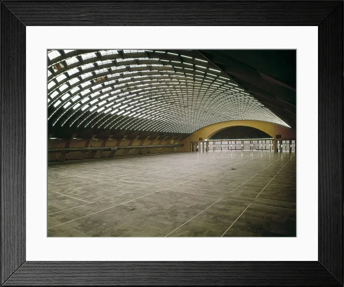 Framed Print : NERVI, Pier Luigi (1891-1979). Exhibitions Palace. ITALY. Turin. Exhibitions Palace. Architecture. AISA / Everett Collection - Image has fine art copyright