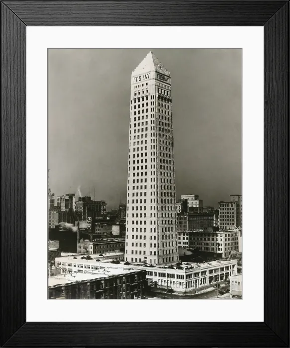 Framed Print : The Forshay Tower, was opened a few days after the stock market crash of October 1929 Framed Print : The Forshay Tower, was opened a few days after the stock market crash of October 1929