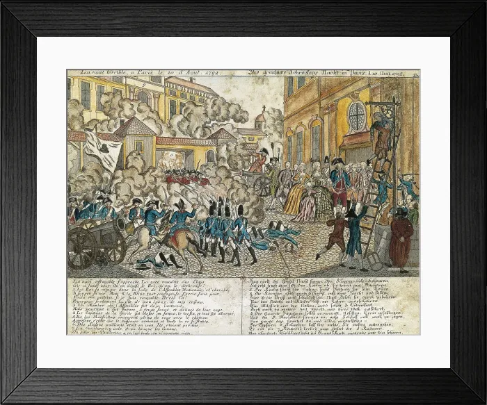 Framed Print : French Revolution. Assault on the Tuileries (10th August 1792). Oil on canvas. FRANCE. Versailles. Palace of Versailles. AISA / Everett Collection**US SALES ONLY**