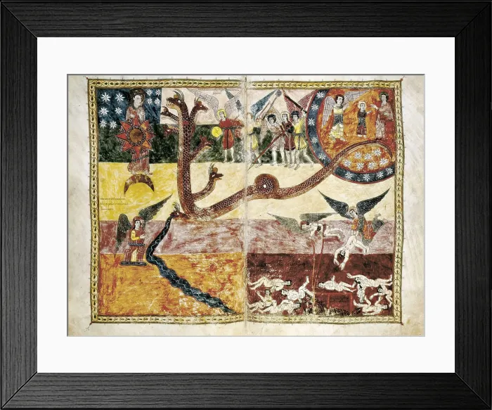 Framed Print : AISA / Everett Collection Beatus of Girona. 976. Sheet 6, depiction of Saint John the Evangelist Framed Print : AISA / Everett Collection Beatus of Girona. 976. Sheet 6, depiction of Saint John the Evangelist