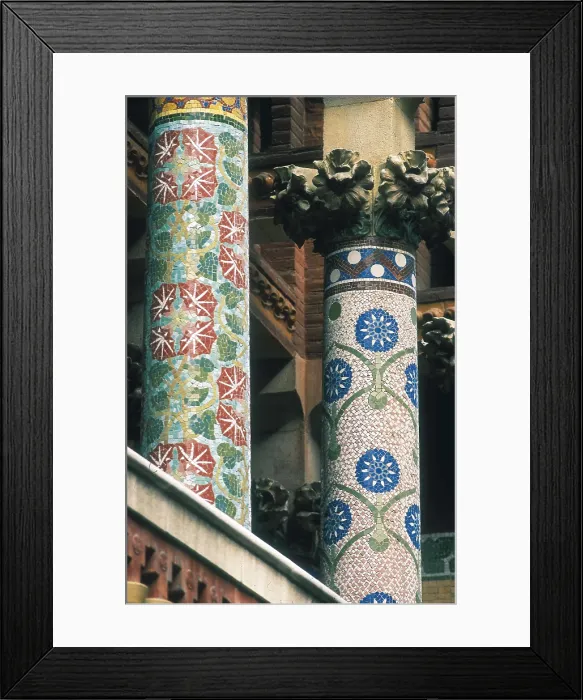 Framed Print : BRU I SALELLES, Llus (1868-1952); DOMENECH I MONTANER, Lluis (1850-1923). Palace of Catalan Music. SPAIN. Barcelona. Palace of Catalan Music