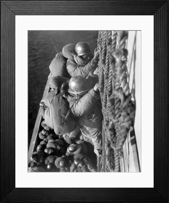 Framed Print : U.S. Army soldiers arrive in Korea as armistice talks continued