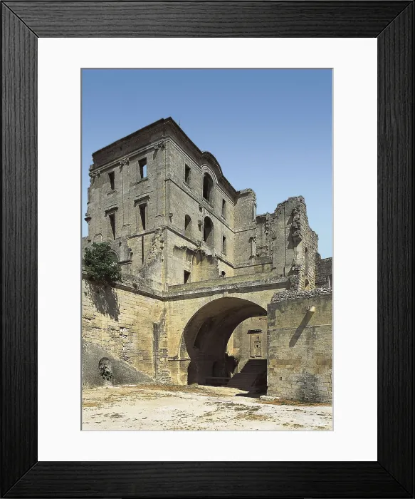 Framed Print : Abbey of Montmajour. FRANCE. PROVENCE ALPES CTE D'AZUR. BOUCHES-DU-RHNE. Arles. Montmajour Abbey (romanesque). Romanesque art. AISA / Everett Collection**US SALES ONLY**