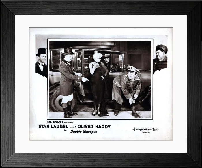 Framed Print : DOUBLE WHOOPEE, from left, Stan Laurel, Jean Harlow, Oliver Hardy, 1929 Framed Print : DOUBLE WHOOPEE, from left, Stan Laurel, Jean Harlow, Oliver Hardy, 1929