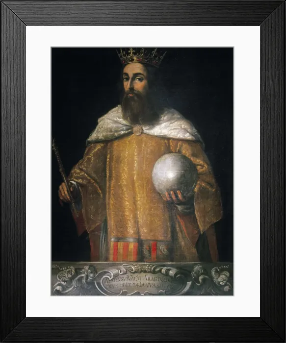 Framed Print : ALFONSO III of Catalonia, IV of Aragon, called 'el Benigno' (1299-1336). AISA / Everett Collection**US SALES ONLY**