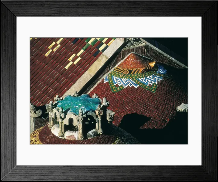 Framed Print : DOMENECH I ROURA, Pere (1881-1962); DOMENECH I MONTANER, Lluis (1850-1923). Hospital de la Santa Creu i de Sant Pau (Saint Paul's and Holy Cross Hospital). SPAIN. CATALONIA