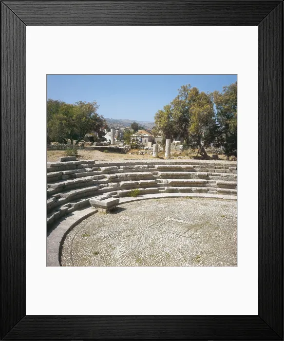 Framed Print : LEBANON. SOUTH LEBANON. Jbail. Byblos. Roman theatre (3rd c.). Roman art. Early Empire. AISA / Everett Collection**US SALES ONLY**