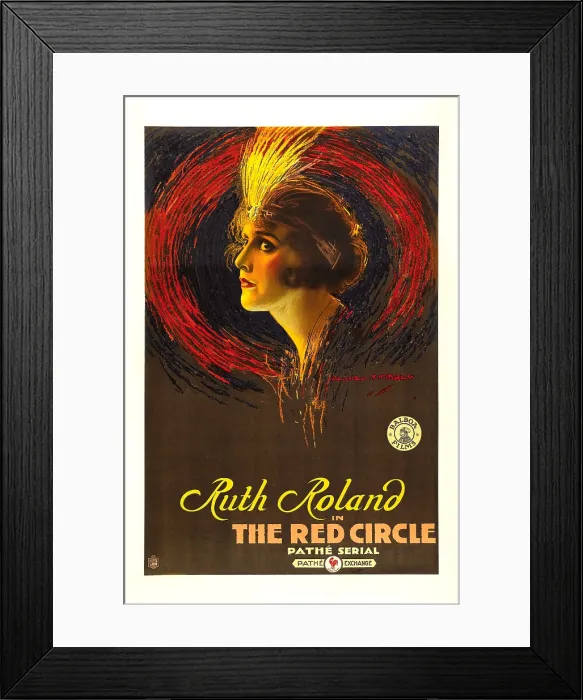 Framed Print : THE RED CIRCLE, Ruth Roland, 1915 Framed Print : THE RED CIRCLE, Ruth Roland, 1915