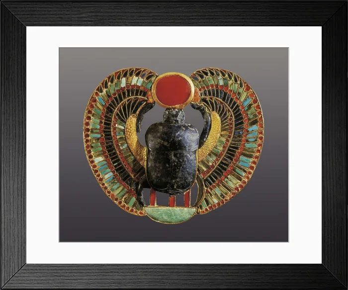 Framed Print : AISA / Everett Collection Scarab pectoral. 1361 -1352 BC. It represents the figure of a scarab (Kepri), symbol of the immortality