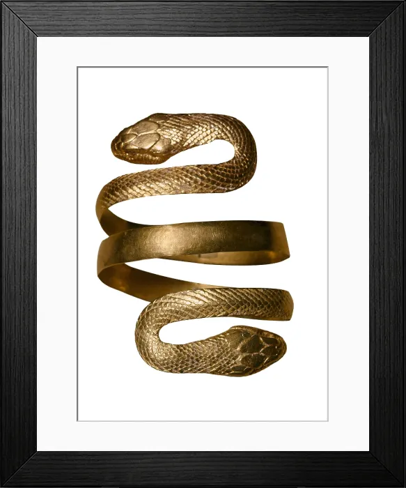 Framed Print : Gold bracelet in the form of a snake. 1st-3rd c. Roman art. Early Empire. Jewelry. UNITED KINGDOM. London. Victoria and Albert Museum. AISA / Everett Collection**US SALES ONLY**
