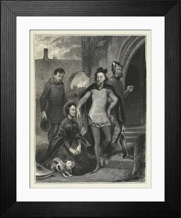 Framed Print : SCOTT, Sir Walter (1771-1832). 'The Fair Maid of Perth'. Illustration of the novel. Etching. SPAIN. Madrid. National Library. AISA / Everett Collection**US SALES ONLY**