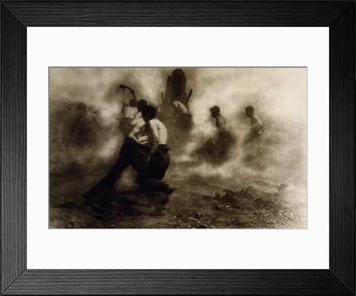 Framed Print : World War 1. British gunners, stripped to the waist serving one of their monster guns during the Battle of the Hindenburg Line, Sept. 12 through Oct. 12, 1918. (BSLOC_2013_1_124) Framed Print : World War 1. British gunners, stripped to the waist serving one of their monster guns during the Battle of the Hindenburg Line, Sept. 12 through Oct. 12, 1918. (BSLOC_2013_1_124)