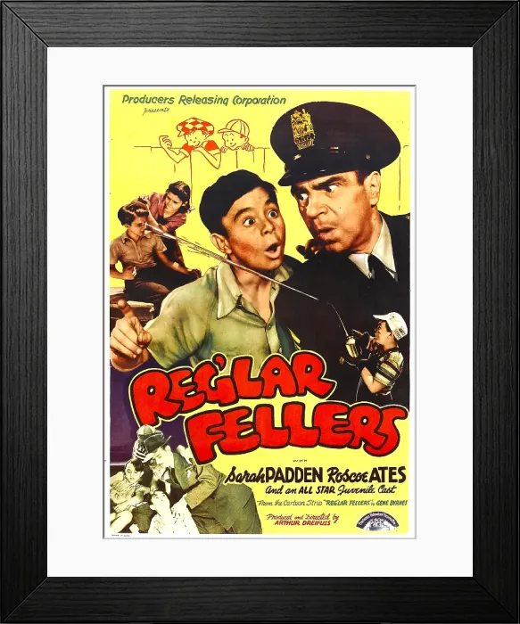 Framed Print : REG'LAR FELLERS, US poster, center from left: Carl Alfalfa Switzer, Jack C. Smith, 1941