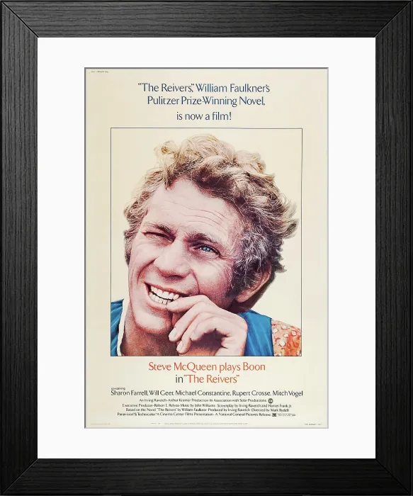 Framed Print : THE REIVERS, US poster, Steve McQueen, 1969
