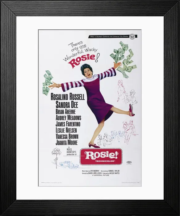 Framed Print : ROSIE!, US poster art, Rosalind Russell, 1967