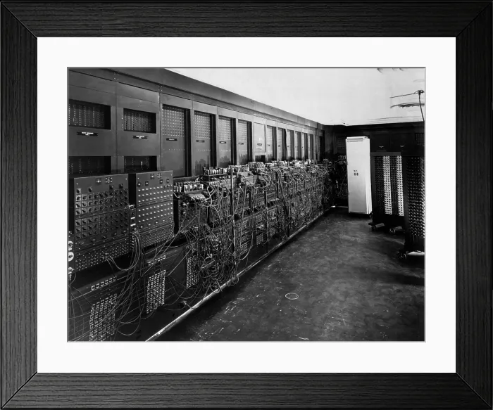 Framed Print : ENIAC computer was the first general-purpose electronic digital computer