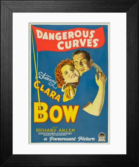 Framed Print : DANGEROUS CURVES, from left: Clara Bow, Richard Arlen, 1929 Framed Print : DANGEROUS CURVES, from left: Clara Bow, Richard Arlen, 1929