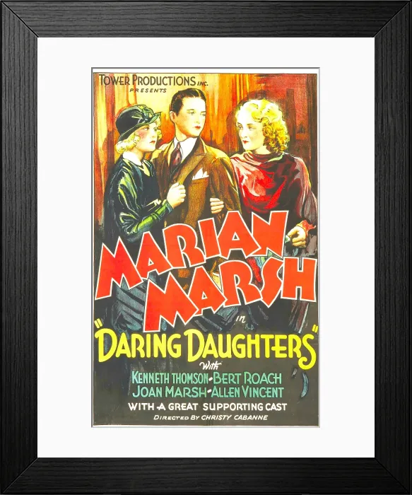 Framed Print : DARING DAUGHTERS, right: Marian Marsh, 1933 Framed Print : DARING DAUGHTERS, right: Marian Marsh, 1933