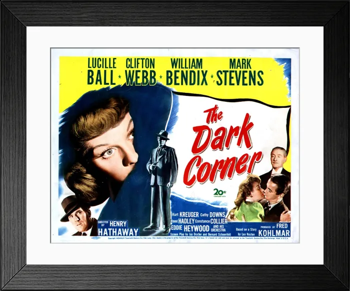 Framed Print : THE DARK CORNER, Lucille Ball, 1946. TM and Copyright 20th Century Fox Film Corp. All rights reserved. Courtesy: Everett Collection Framed Print : THE DARK CORNER, Lucille Ball, 1946. TM and Copyright 20th Century Fox Film Corp. All rights reserved. Courtesy: Everett Collection