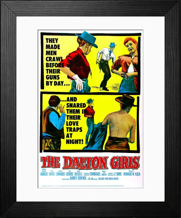 Framed Print : THE DALTON GIRLS, US poster, 1957