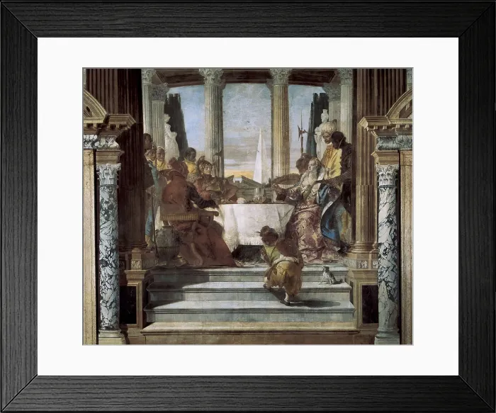 Framed Print : TIEPOLO, Giovanni Battista (1696-1770). Cleopatra's Banquet. 1746-1747. ITALY. Venice. Labia Palace.. Baroque art. Fresco. AISA / Everett Collection**US SALES ONLY** Framed Print : TIEPOLO, Giovanni Battista (1696-1770). Cleopatra's Banquet. 1746-1747. ITALY. Venice. Labia Palace.. Baroque art. Fresco. AISA / Everett Collection**US SALES ONLY**