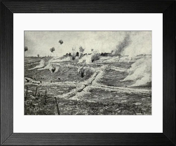 Framed Print : World War 1. Somme Offensive. Falfemont Farm was a German strongpoint captured by the British during the Battle of Guillemont (Sept. 3-6, 1916) Framed Print : World War 1. Somme Offensive. Falfemont Farm was a German strongpoint captured by the British during the Battle of Guillemont (Sept. 3-6, 1916)