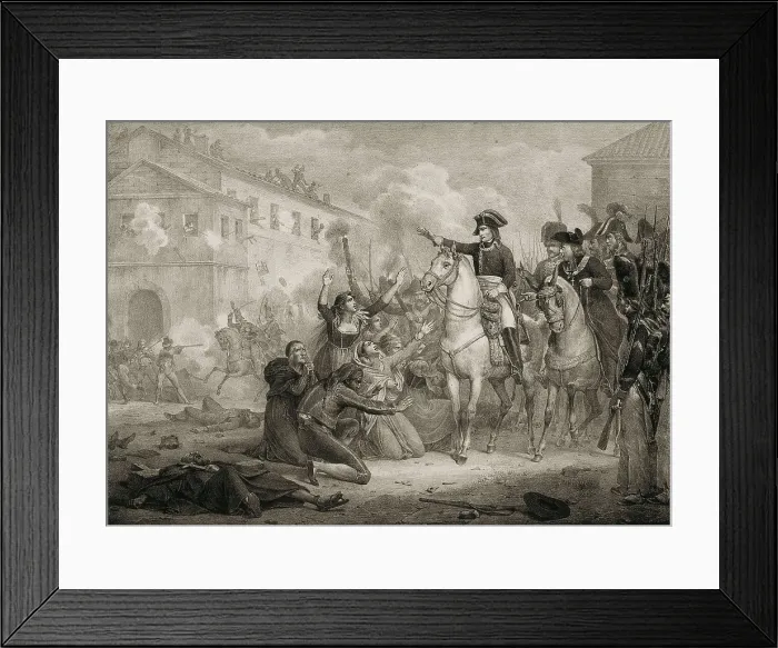 Framed Print : Spain. Peninsular War (1808-1814). Spaniards asking Napoleon for mercy. SPAIN. Madrid. National Library. AISA / Everett Collection**US SALES ONLY**