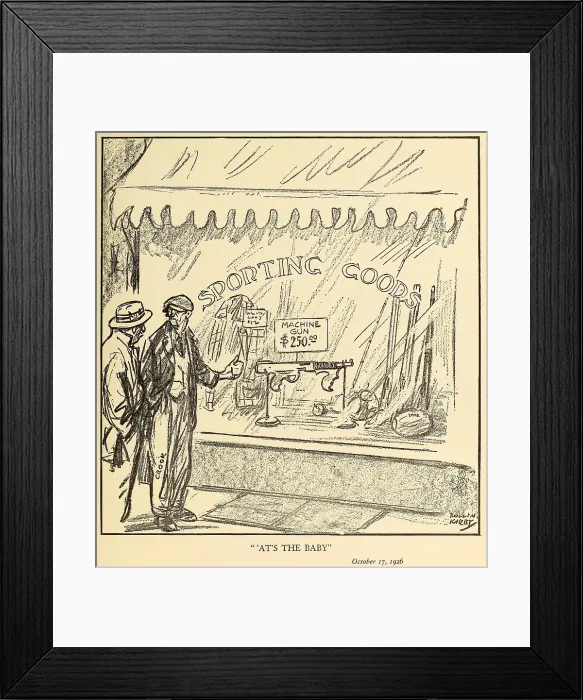 Framed Print : AT'S THE BABY, Oct. 17, 1926, by Rollin Kirby, NEW YORK WORLD Framed Print : AT'S THE BABY, Oct. 17, 1926, by Rollin Kirby, NEW YORK WORLD