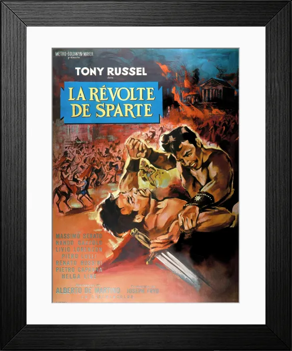 Framed Print : THE REVOLT OF THE SEVEN, (aka LA RIVOLTA DEI SETTE, aka THE SPARTAN GLADIATORS, aka THE SPARTAN GLADIATOR, aka LA REVOLTE DE SPARTE), 1964 Framed Print : THE REVOLT OF THE SEVEN, (aka LA RIVOLTA DEI SETTE, aka THE SPARTAN GLADIATORS, aka THE SPARTAN GLADIATOR, aka LA REVOLTE DE SPARTE), 1964