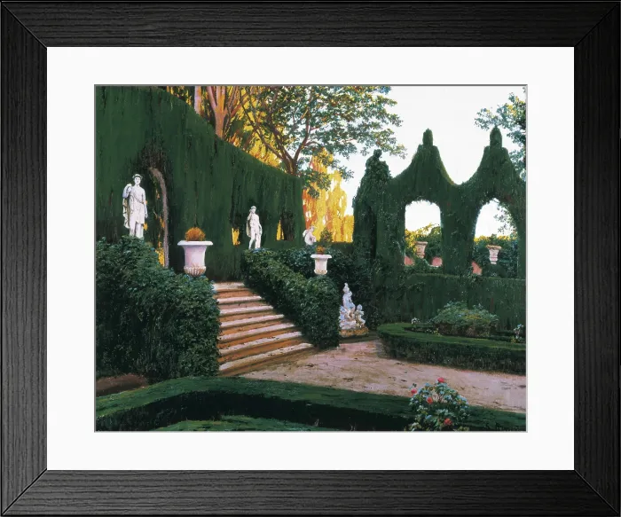 Framed Print : RUSIOL i PRATS, Sainttiago (1861-1931). Neoclassical garden. Valencia. 1890s. Oil on canvas. Private Collection. AISA / Everett Collection**US SALES ONLY** Framed Print : RUSIOL i PRATS, Sainttiago (1861-1931). Neoclassical garden. Valencia. 1890s. Oil on canvas. Private Collection. AISA / Everett Collection**US SALES ONLY**