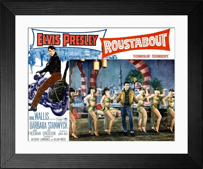 Framed Print : ROUSTABOUT, Elvis Presley, 1964