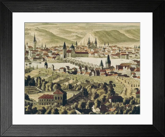 Framed Print : Prague in 18th c. Drawing. CZECH Rep.. Prague. Bertramka Mozart Museum. AISA / Everett Collection**US SALES ONLY** Framed Print : Prague in 18th c. Drawing. CZECH Rep.. Prague. Bertramka Mozart Museum. AISA / Everett Collection**US SALES ONLY**