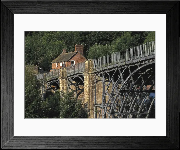 Framed Print : BELGIUM. FLANDERS. WEST FLANDERS. Jabbeke. Iron Bridge Gorge, structure designed by Abraham Darby in 1779. AISA / Everett Collection**US SALES ONLY**