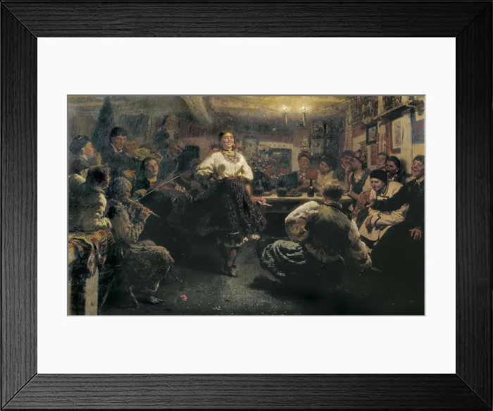 Framed Print : Repin, Ilya Yefimovich (1844-1930). The Gathering. 1881. Realism. Oil on canvas. RUSSIA. Moscow. Tretyakov Gallery. AISA / Everett Collection**US SALES ONLY**