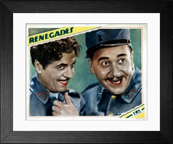 Framed Print : RENEGADES, from left, Warner Baxter, Noah Beery, 1930, 20th Century Fox, TM & Copyright / Courtesy: Everett Collection