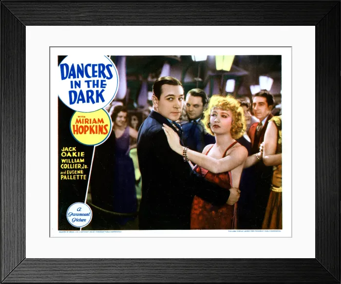 Framed Print : DANCERS IN THE DARK, from left, George Raft, Miriam Hopkins, 1932