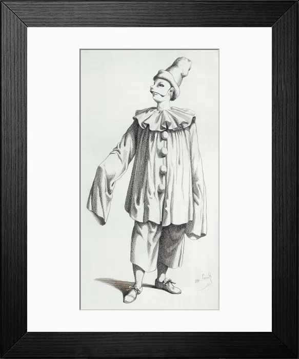 Framed Print : Pagliaccio, character of the Commedia dell'Arte. Etching. AISA / Everett Collection**US SALES ONLY** Framed Print : Pagliaccio, character of the Commedia dell'Arte. Etching. AISA / Everett Collection**US SALES ONLY**
