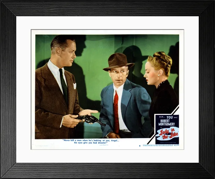 Framed Print : LADY IN THE LAKE, Robert Montgomery, Lloyd Nolan, Audrey Totter, 1947