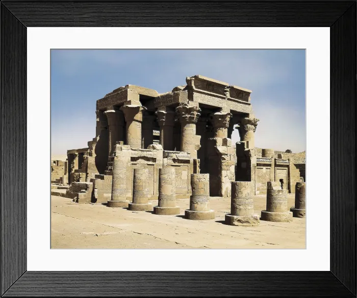 Framed Print : Temples of Sobek and Haroeris. 2nd-1st c. BC. EGYPT. ASWAN. Kawm Umbu. Temple of Kom Ombo (dedicated to Haroeris and Sobek). Egyptian art. Ptolemaic period. Architecture Framed Print : Temples of Sobek and Haroeris. 2nd-1st c. BC. EGYPT. ASWAN. Kawm Umbu. Temple of Kom Ombo (dedicated to Haroeris and Sobek). Egyptian art. Ptolemaic period. Architecture