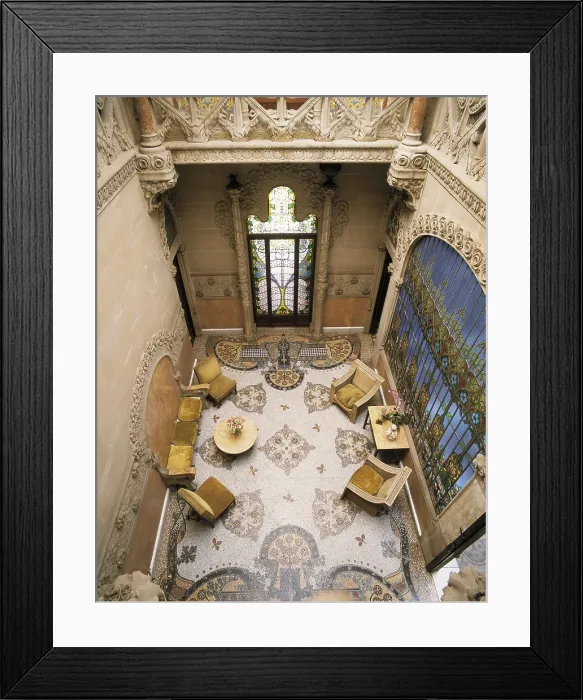 Framed Print : DOMENECH I MONTANER, Lluis (1850-1923). Navs House. 1901-1907. SPAIN. Reus. Navs House. Hall. Modernism. Architecture. AISA / Everett Collection**US SALES ONLY** Framed Print : DOMENECH I MONTANER, Lluis (1850-1923). Navs House. 1901-1907. SPAIN. Reus. Navs House. Hall. Modernism. Architecture. AISA / Everett Collection**US SALES ONLY**