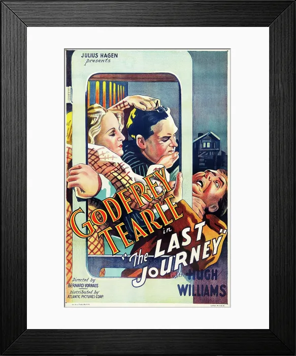 Framed Print : THE LAST JOURNEY, US poster, from left: Judy Gunn, Godfrey Tearle, Hugh Williams, 1936 Framed Print : THE LAST JOURNEY, US poster, from left: Judy Gunn, Godfrey Tearle, Hugh Williams, 1936